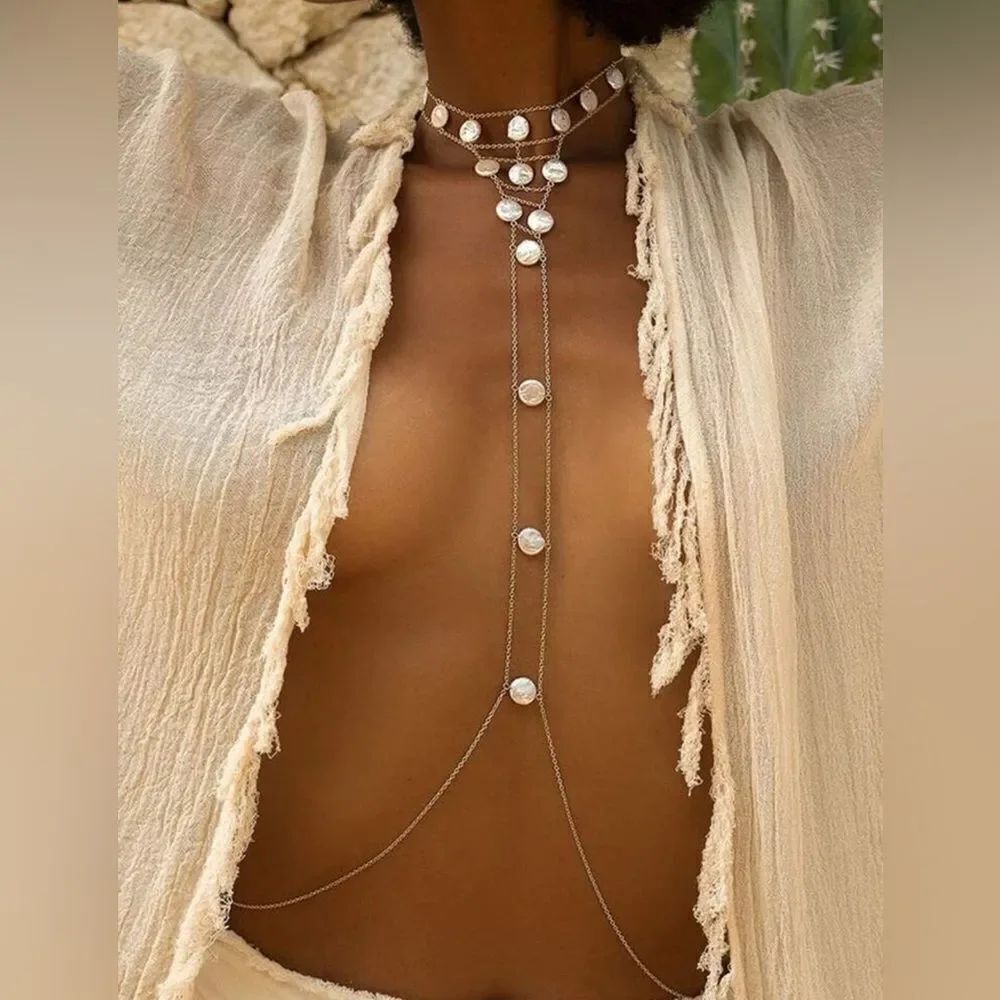 Pearl bodychain M1283